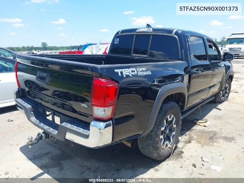 2016 Toyota Tacoma Trd Off Road VIN: 5TFAZ5CN9GX001373 Lot: 39588233