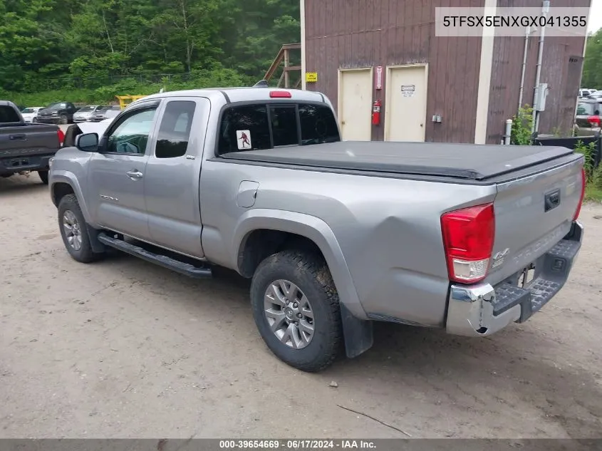 2016 Toyota Tacoma Sr5 VIN: 5TFSX5ENXGX041355 Lot: 39654669