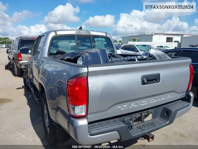 5TFAX5GNXGX052624 2016 Toyota Tacoma Double Cab/Sr/Sr5