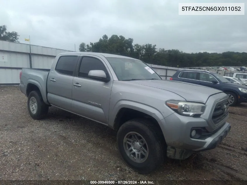 2016 Toyota Tacoma Sr5 V6/Trd Off Road/Trd Sport VIN: 5TFAZ5CN6GX011052 Lot: 39946500