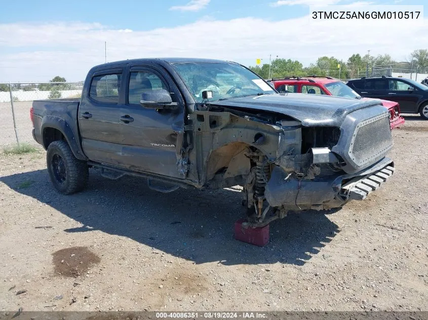 2016 Toyota Tacoma Trd Off Road VIN: 3TMCZ5AN6GM010517 Lot: 40086351