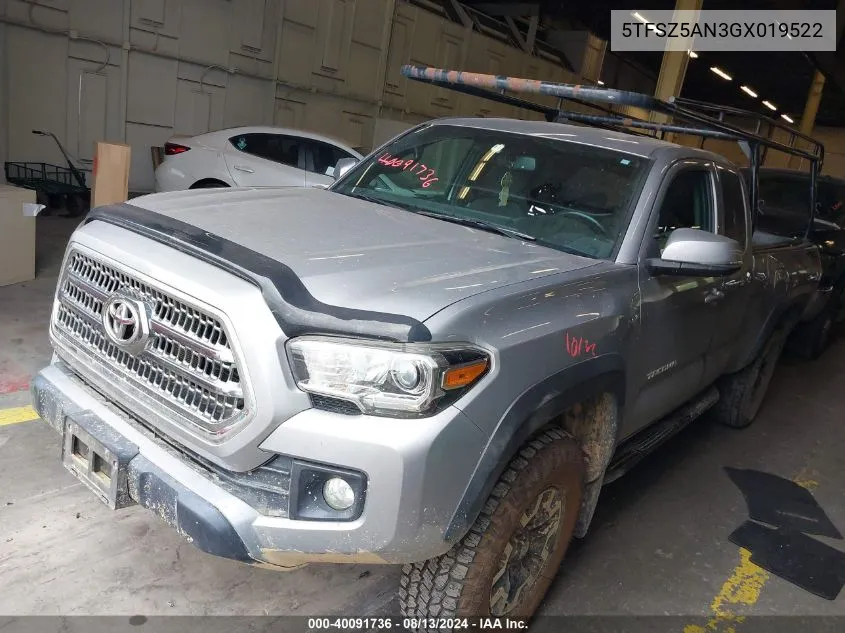 5TFSZ5AN3GX019522 2016 Toyota Tacoma Trd Off Road