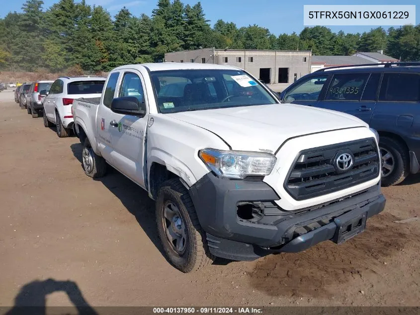 5TFRX5GN1GX061229 2016 Toyota Tacoma Access Cab/Sr/Sr5