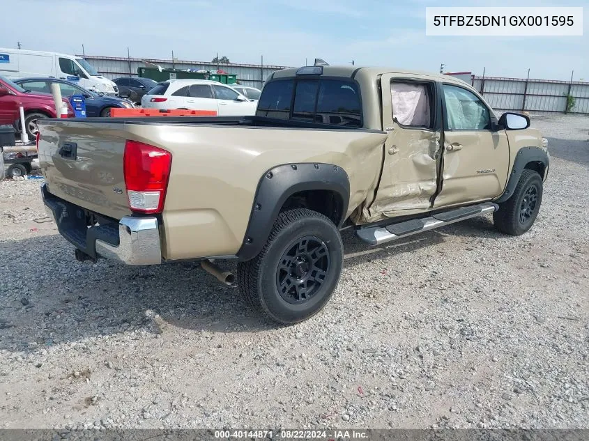 2016 Toyota Tacoma Sr5 VIN: 5TFBZ5DN1GX001595 Lot: 40144871