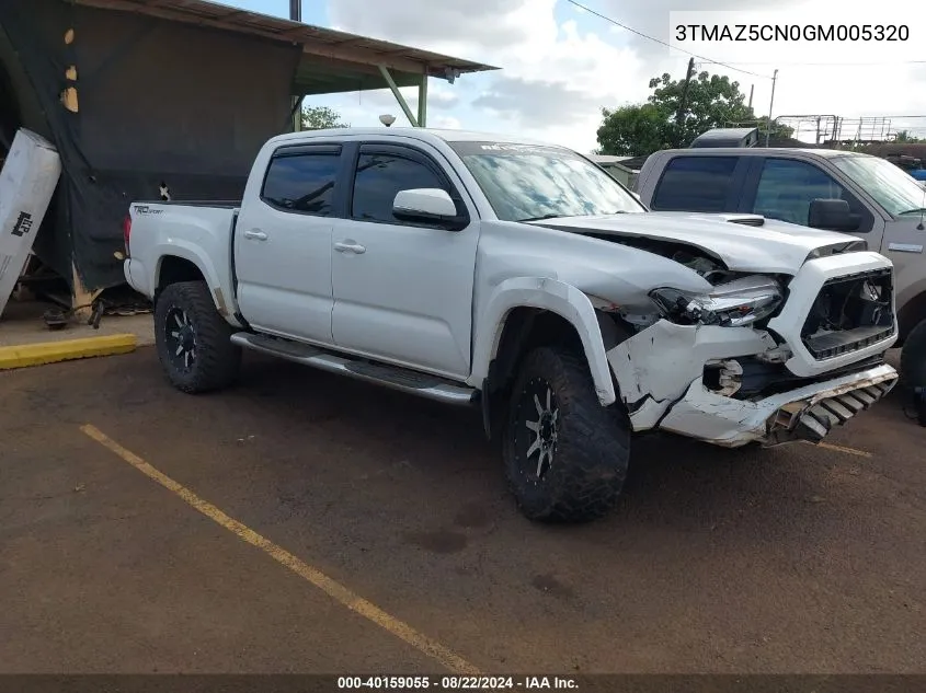 2016 Toyota Tacoma Sr5 V6 VIN: 3TMAZ5CN0GM005320 Lot: 40159055