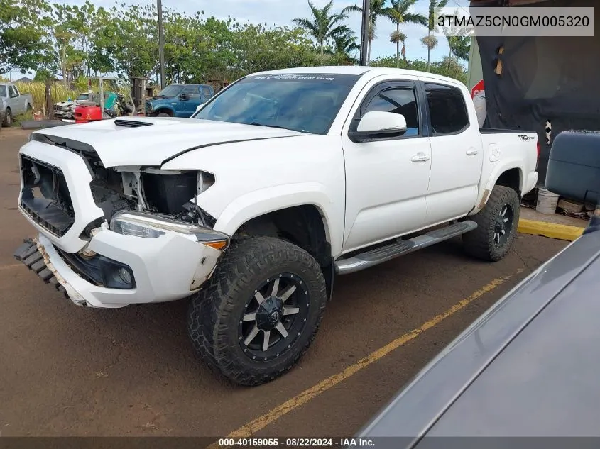 2016 Toyota Tacoma Sr5 V6 VIN: 3TMAZ5CN0GM005320 Lot: 40159055