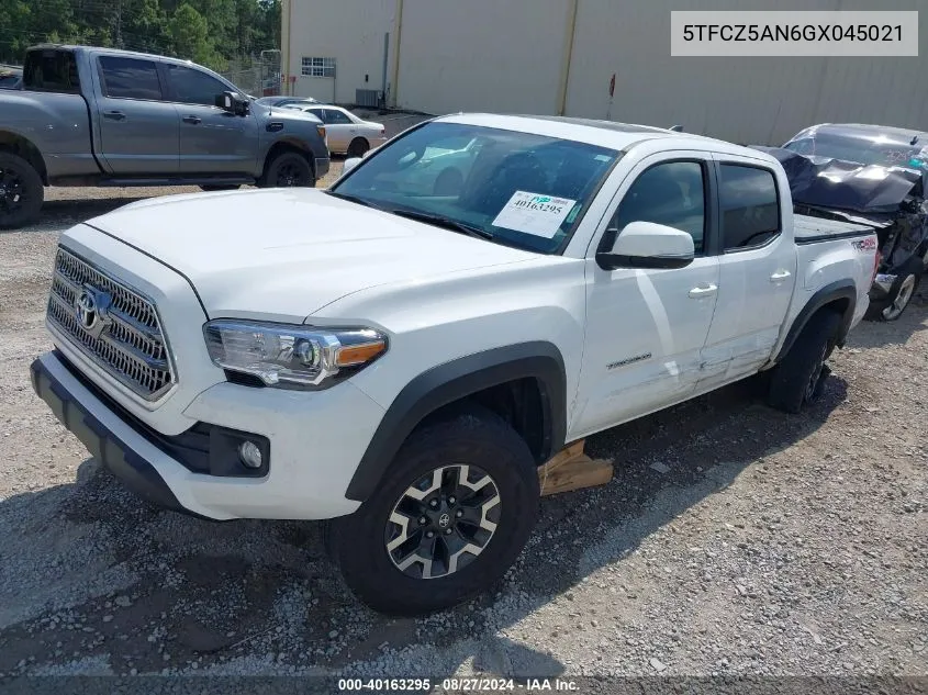 5TFCZ5AN6GX045021 2016 Toyota Tacoma Trd Off Road