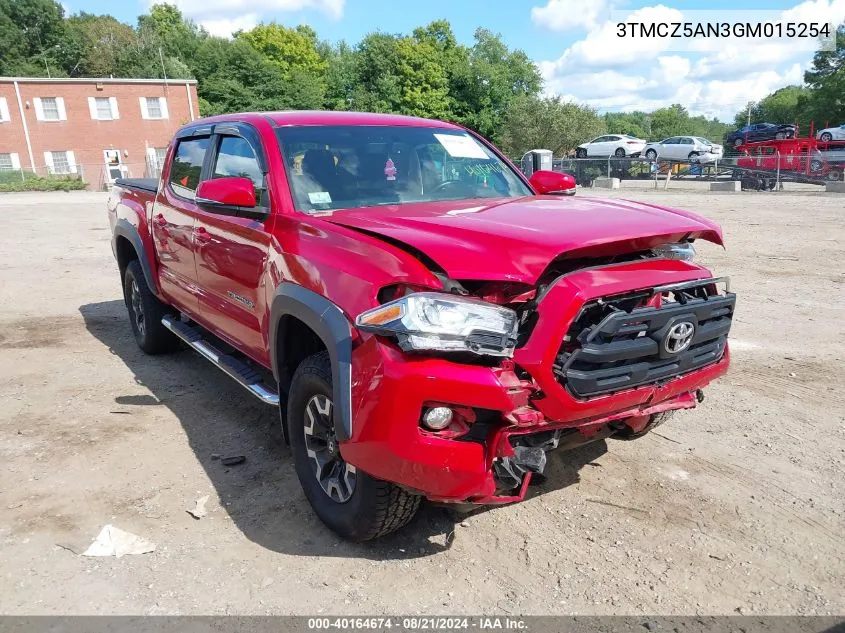 2016 Toyota Tacoma Trd Off Road VIN: 3TMCZ5AN3GM015254 Lot: 40164674