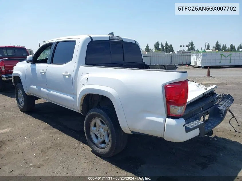 5TFCZ5AN5GX007702 2016 Toyota Tacoma Trd Sport