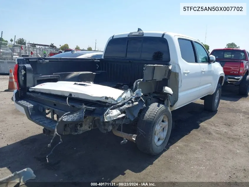 5TFCZ5AN5GX007702 2016 Toyota Tacoma Trd Sport