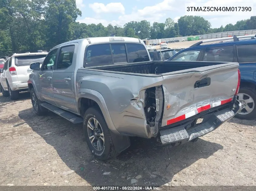 2016 Toyota Tacoma Trd Sport VIN: 3TMAZ5CN4GM017390 Lot: 40173211