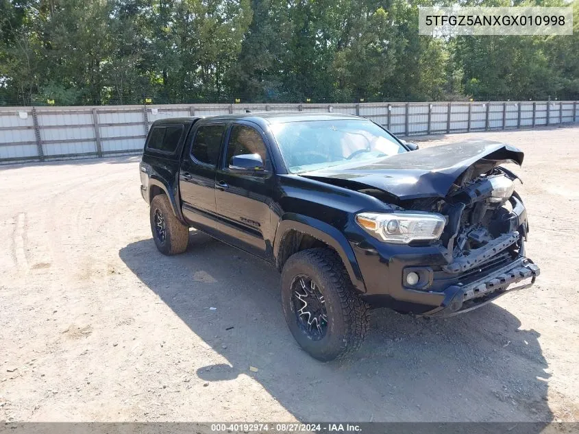 2016 Toyota Tacoma Limited VIN: 5TFGZ5ANXGX010998 Lot: 40192974