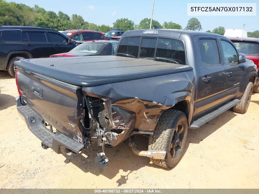 2016 Toyota Tacoma Sr5 V6 VIN: 5TFCZ5AN7GX017132 Lot: 40198732