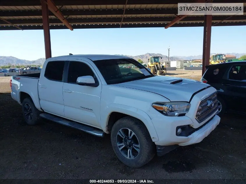 2016 Toyota Tacoma Trd Sport VIN: 3TMCZ5AN7GM006184 Lot: 40244053