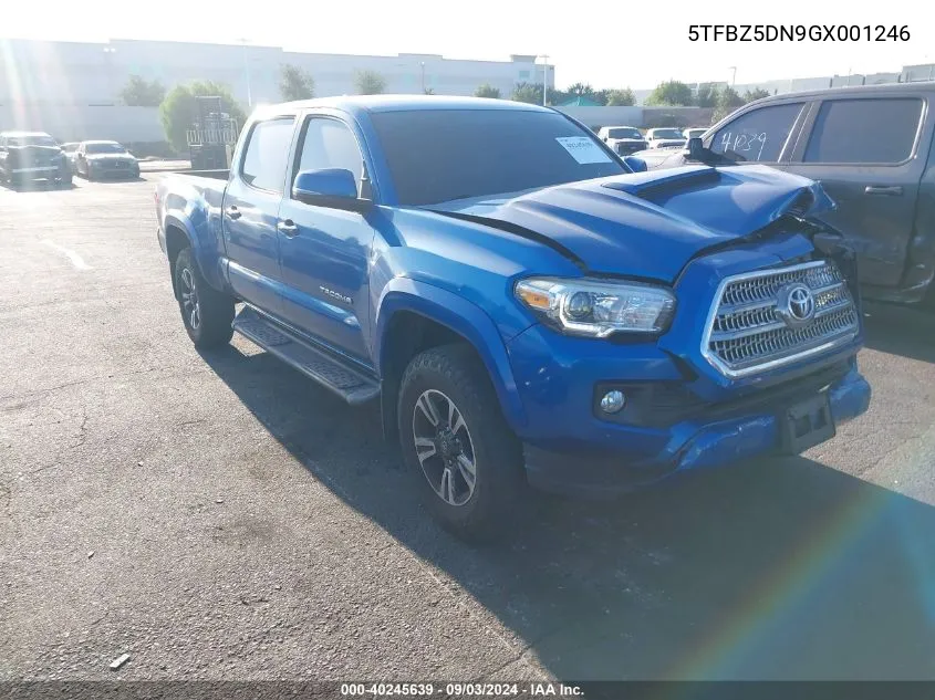 2016 Toyota Tacoma Trd Sport VIN: 5TFBZ5DN9GX001246 Lot: 40245639