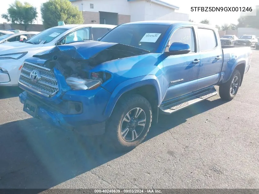 5TFBZ5DN9GX001246 2016 Toyota Tacoma Trd Sport