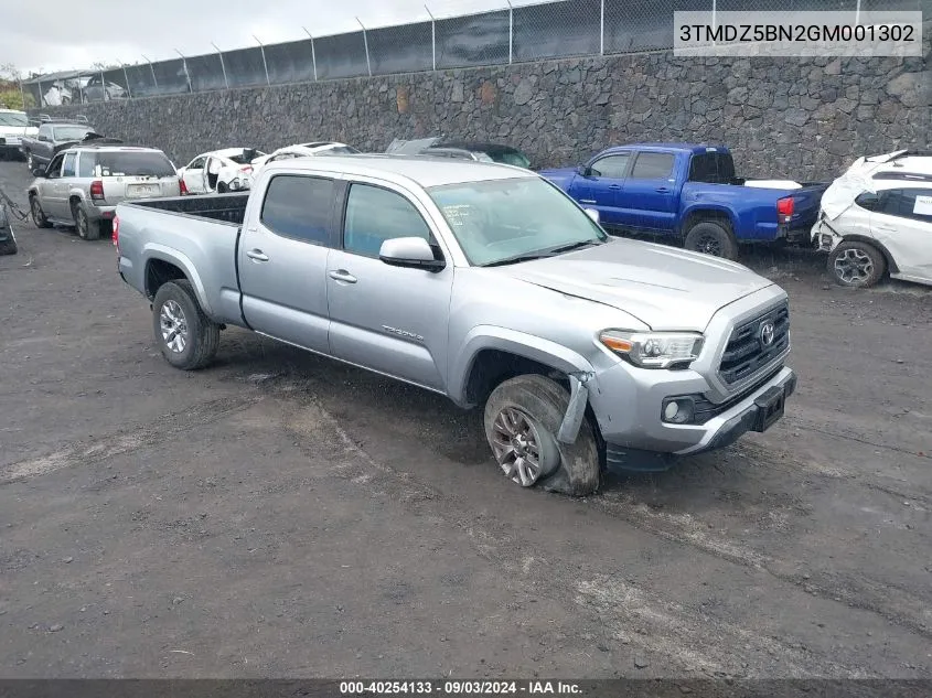 2016 Toyota Tacoma Trd Sport VIN: 3TMDZ5BN2GM001302 Lot: 40254133