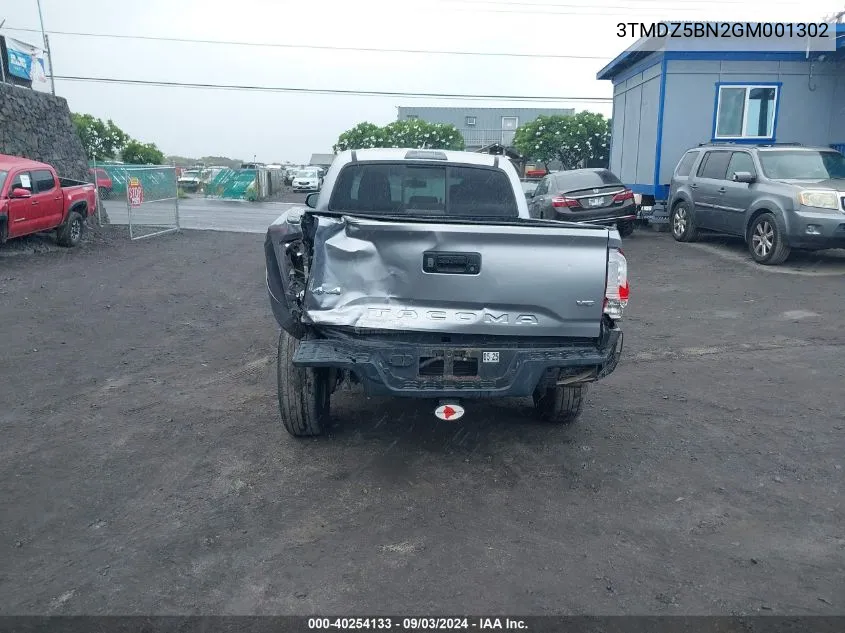 3TMDZ5BN2GM001302 2016 Toyota Tacoma Trd Sport