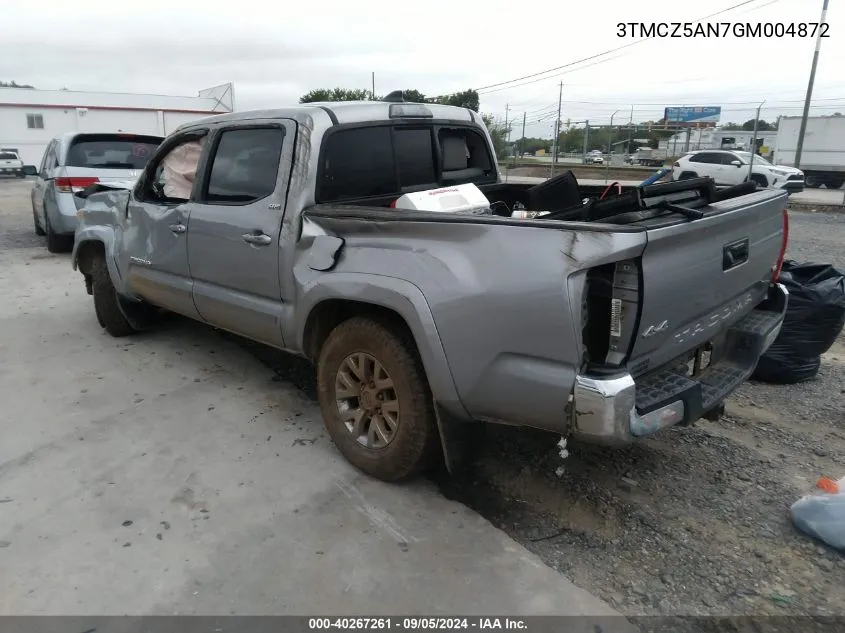 2016 Toyota Tacoma Dbl Cab/Sr/Sr5/Trd Spt/Or VIN: 3TMCZ5AN7GM004872 Lot: 40267261