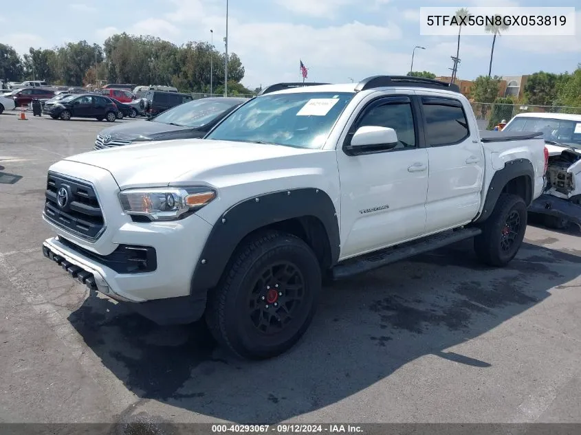 2016 Toyota Tacoma Sr5 VIN: 5TFAX5GN8GX053819 Lot: 40293067