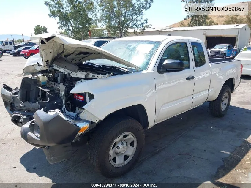 2016 Toyota Tacoma Access Cab/Sr/Sr5 VIN: 5TFRX5GN1GX059867 Lot: 40294377