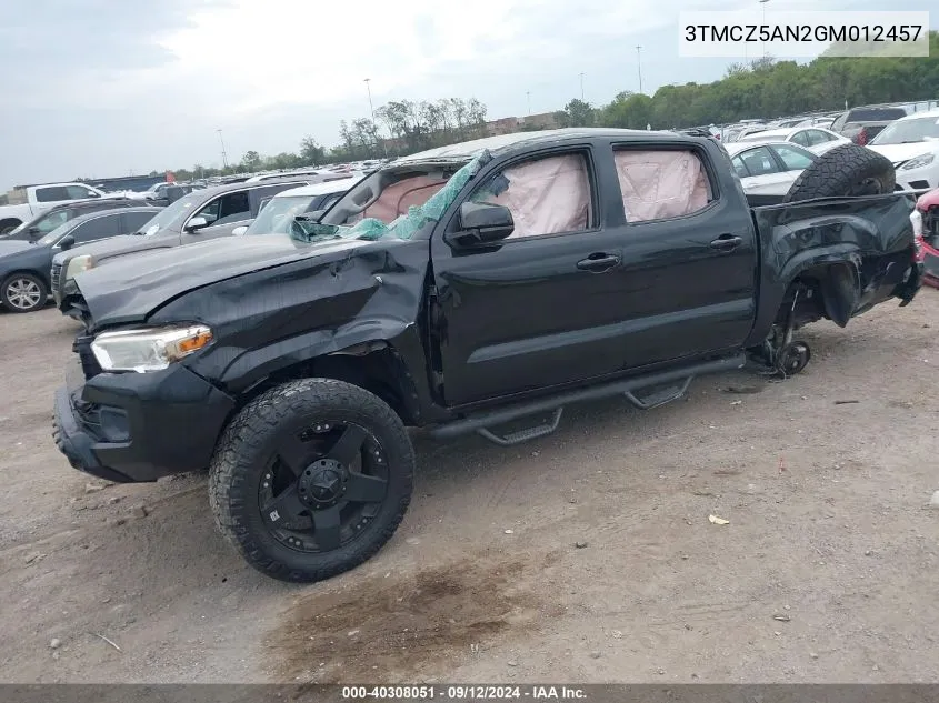 3TMCZ5AN2GM012457 2016 Toyota Tacoma Sr V6