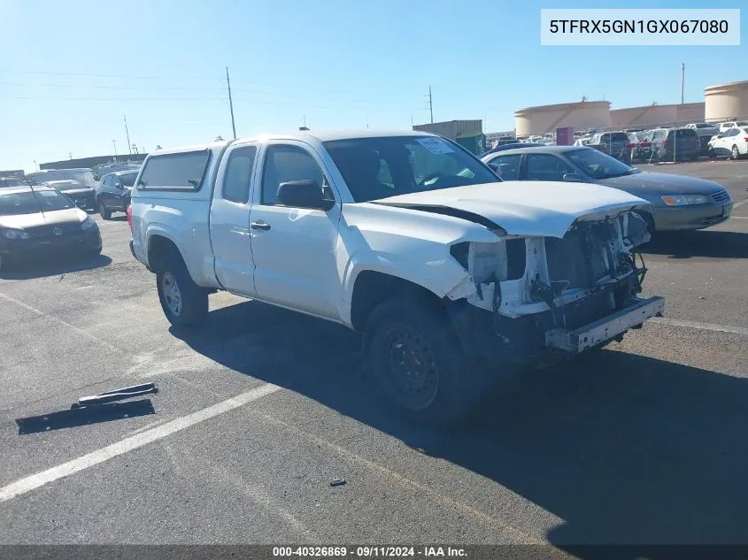 2016 Toyota Tacoma Sr5 VIN: 5TFRX5GN1GX067080 Lot: 40326869