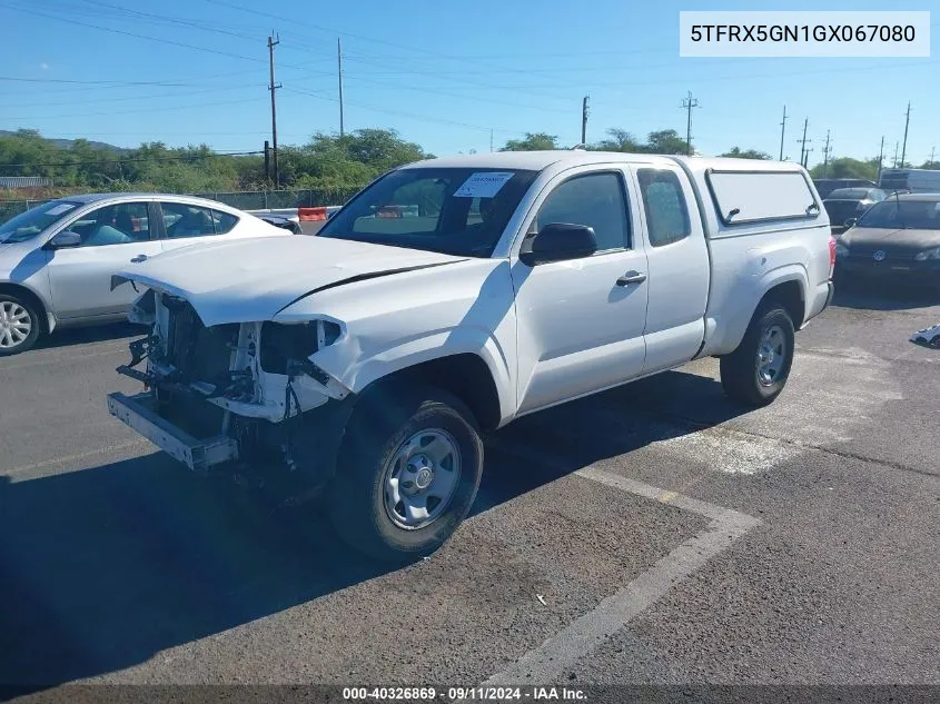 2016 Toyota Tacoma Sr5 VIN: 5TFRX5GN1GX067080 Lot: 40326869