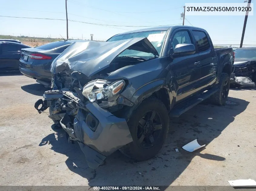 2016 Toyota Tacoma Sr5 V6 VIN: 3TMAZ5CN5GM019200 Lot: 40327844