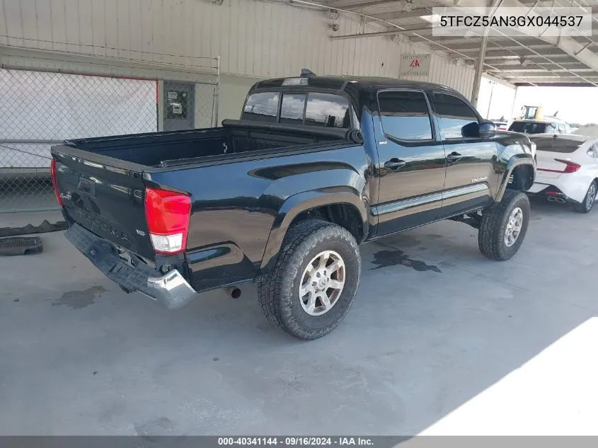 5TFCZ5AN3GX044537 2016 Toyota Tacoma Dbl Cab/Sr/Sr5/Trd Spt/Or