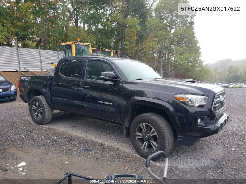 5TFCZ5AN2GX017622 2016 Toyota Tacoma Trd Sport