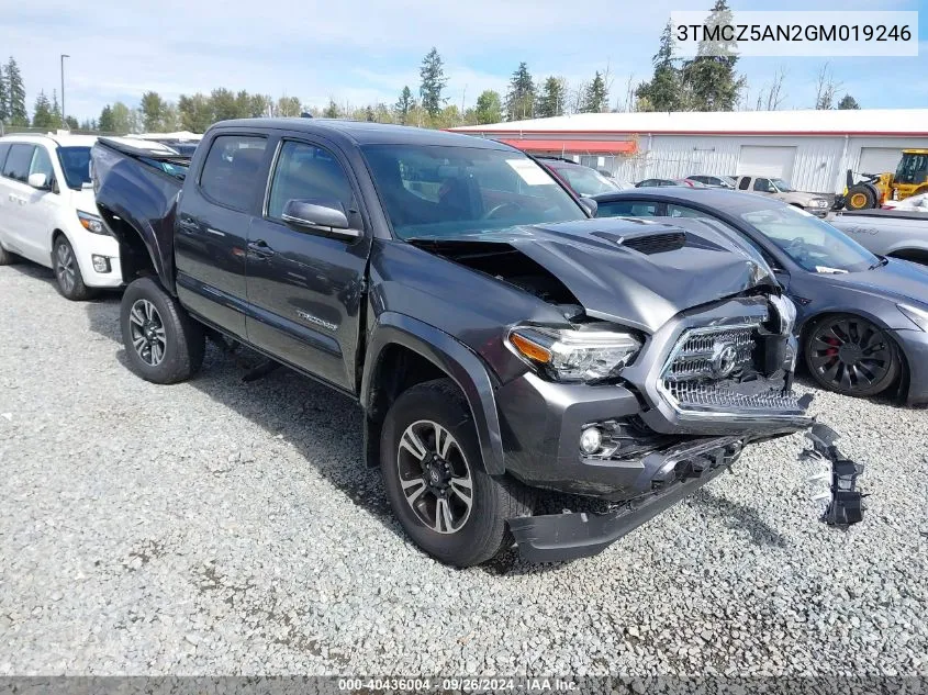 2016 Toyota Tacoma Trd Sport VIN: 3TMCZ5AN2GM019246 Lot: 40436004