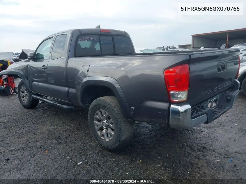 5TFRX5GN6GX070766 2016 Toyota Tacoma Access Cab/Sr/Sr5