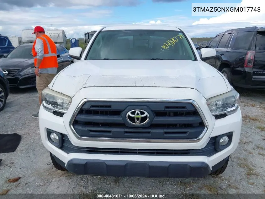 2016 Toyota Tacoma Sr5 V6 VIN: 3TMAZ5CNXGM017748 Lot: 40481071