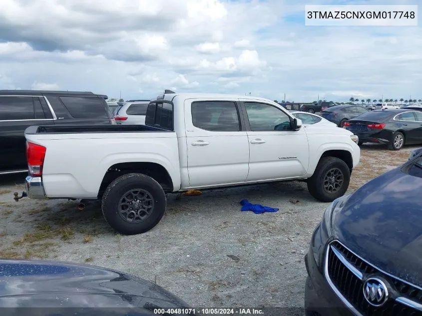 2016 Toyota Tacoma Sr5 V6 VIN: 3TMAZ5CNXGM017748 Lot: 40481071