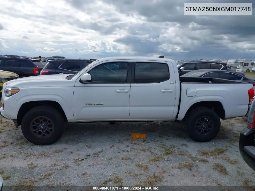 2016 Toyota Tacoma Sr5 V6 VIN: 3TMAZ5CNXGM017748 Lot: 40481071