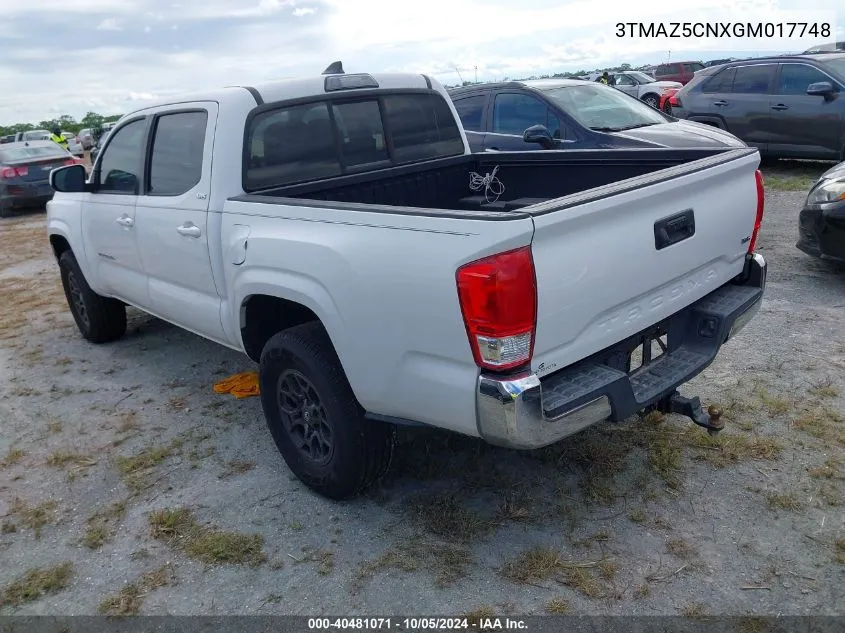 2016 Toyota Tacoma Sr5 V6 VIN: 3TMAZ5CNXGM017748 Lot: 40481071