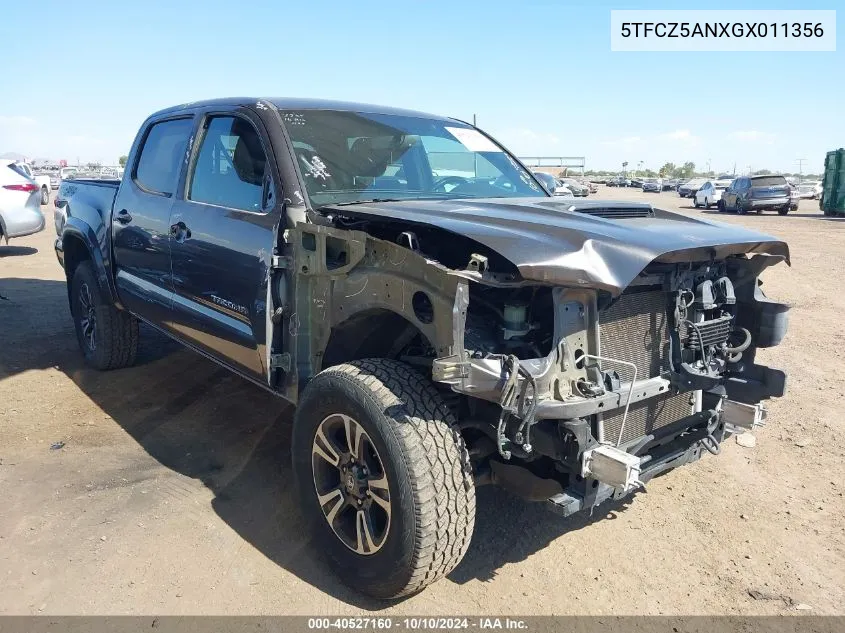 2016 Toyota Tacoma Trd Sport VIN: 5TFCZ5ANXGX011356 Lot: 40527160