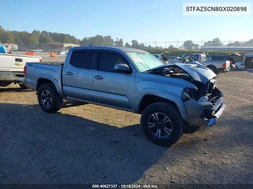 2016 Toyota Tacoma Trd Sport VIN: 5TFAZ5CN8GX020898 Lot: 40627337