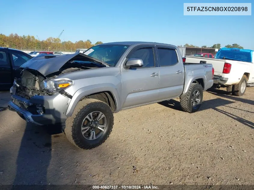 2016 Toyota Tacoma Trd Sport VIN: 5TFAZ5CN8GX020898 Lot: 40627337