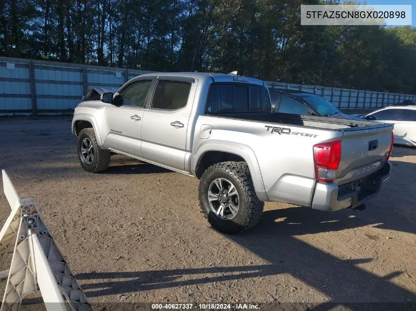 2016 Toyota Tacoma Trd Sport VIN: 5TFAZ5CN8GX020898 Lot: 40627337