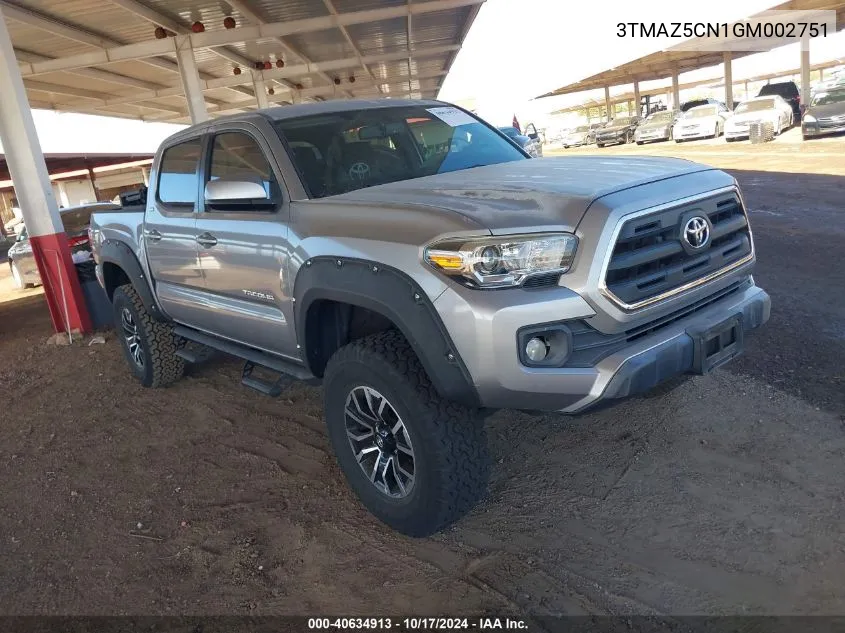 3TMAZ5CN1GM002751 2016 Toyota Tacoma Sr5 V6