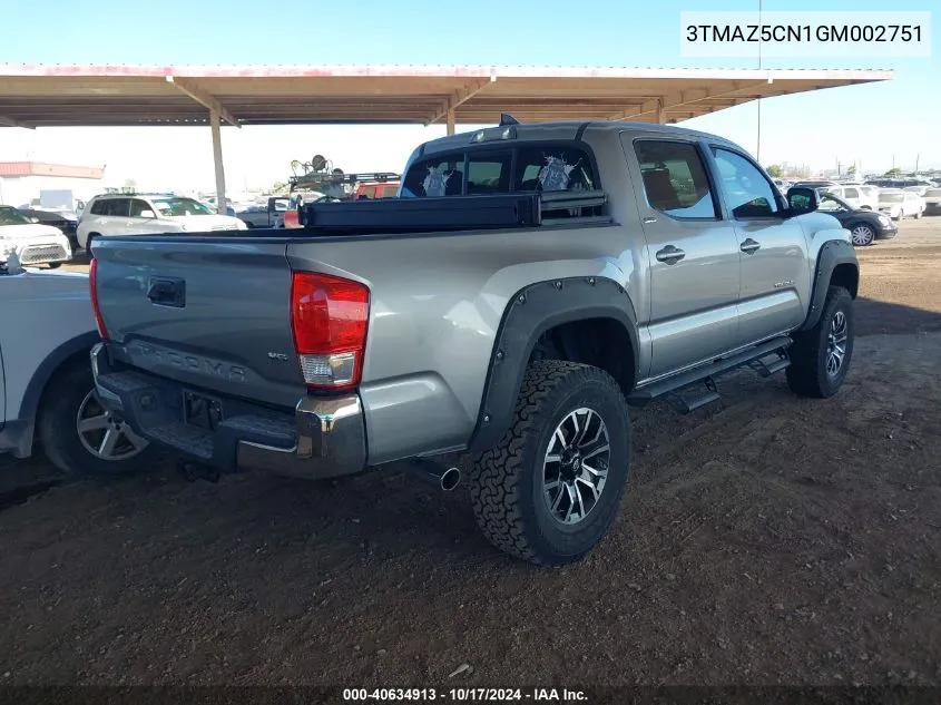 3TMAZ5CN1GM002751 2016 Toyota Tacoma Sr5 V6