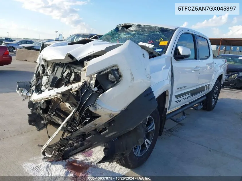 2016 Toyota Tacoma Trd Sport VIN: 5TFCZ5AN7GX045397 Lot: 40637075