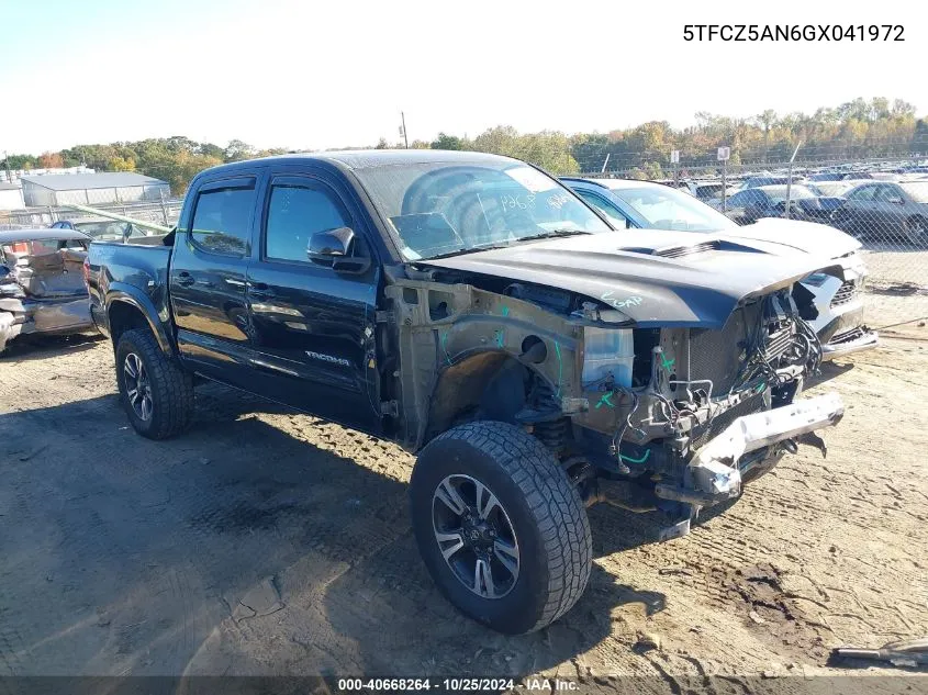 2016 Toyota Tacoma Trd Sport VIN: 5TFCZ5AN6GX041972 Lot: 40668264