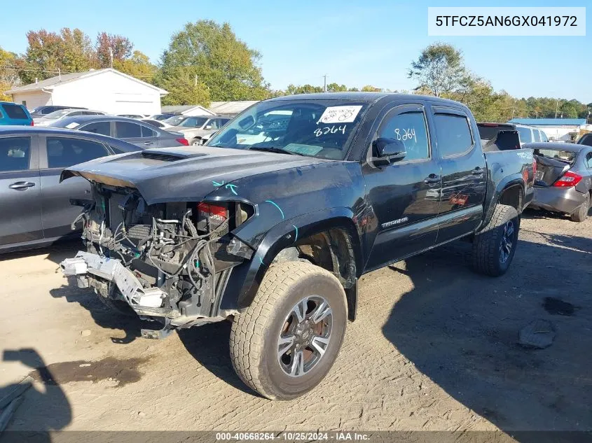 2016 Toyota Tacoma Trd Sport VIN: 5TFCZ5AN6GX041972 Lot: 40668264