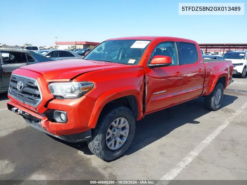 2016 Toyota Tacoma Sr5 V6 VIN: 5TFDZ5BN2GX013489 Lot: 40685290