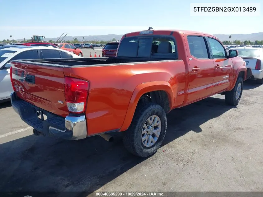 2016 Toyota Tacoma Sr5 V6 VIN: 5TFDZ5BN2GX013489 Lot: 40685290