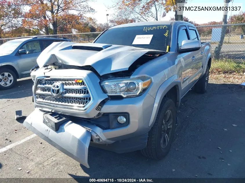 2016 Toyota Tacoma Trd Sport VIN: 3TMCZ5ANXGM031337 Lot: 40694715