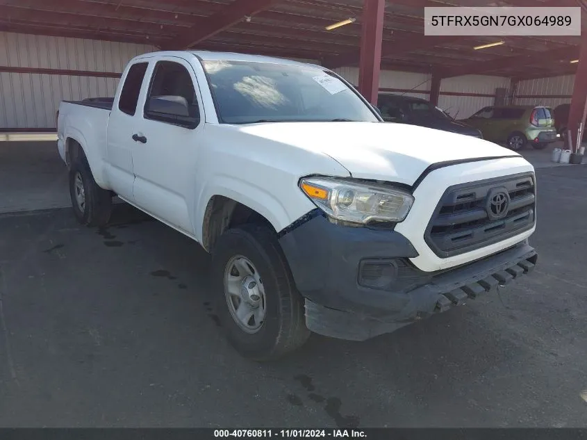 5TFRX5GN7GX064989 2016 Toyota Tacoma Sr